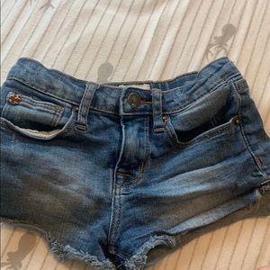 girls blue denim shorts